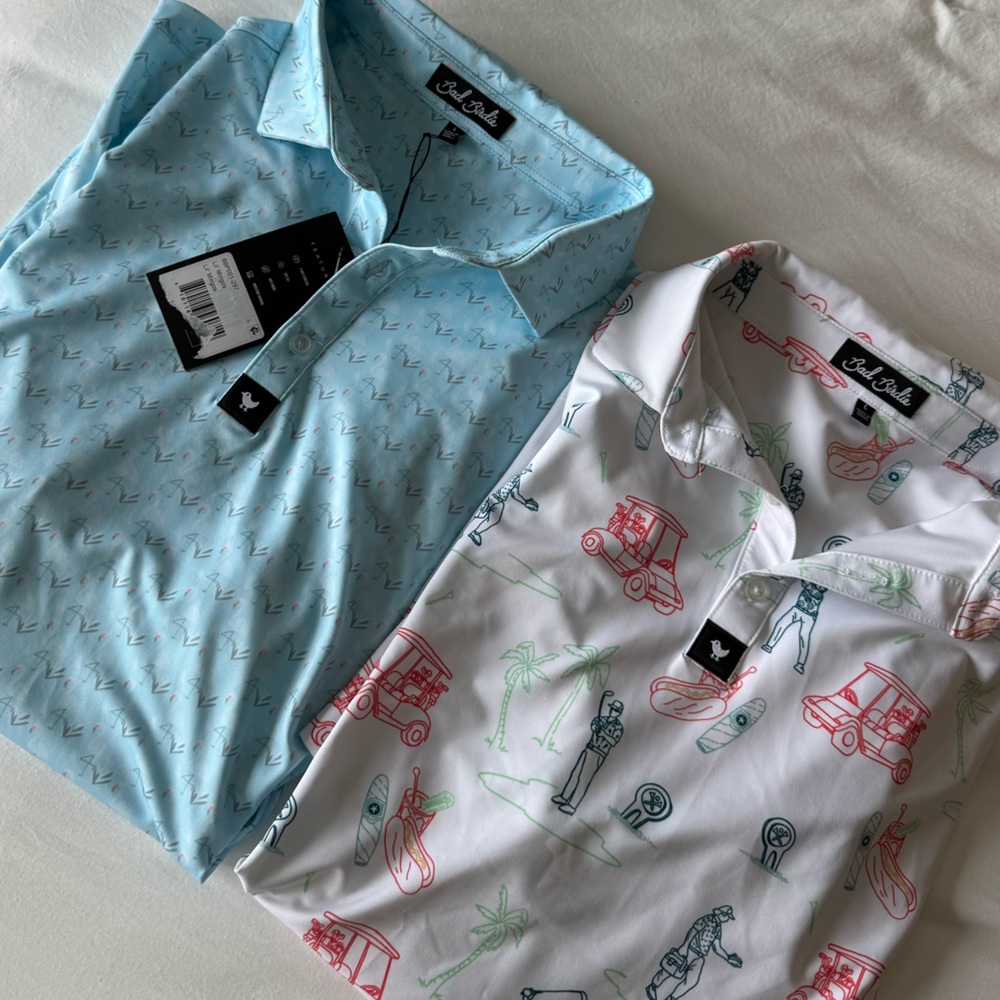 Bundle of 2 - Bad Birdie Men's Polos